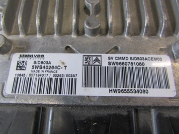 Sterownik , komputer silnika Peugeot, Citroen
