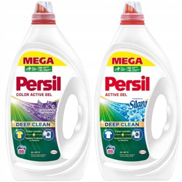Persil Zestaw Żel Lavender Silan 166pr 2 x 4L