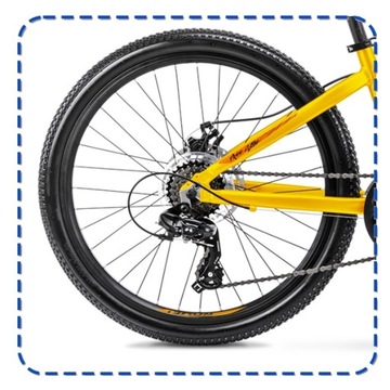 ROWER GÓRSKI MTB ROMET RAMBLER DIRT 24 SHIMANO OŚWIETLENIE STOPKA GRATIS