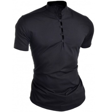 Koszula Męska Casual Stójka Comfort Slim Kolory