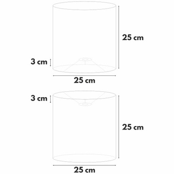 Абажур для подвесного торшера BLACK SILVER 25