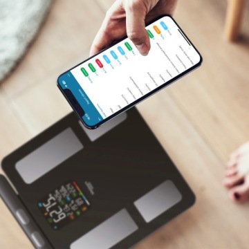 Аналитические весы для ванной комнаты 15 параметров Apple Health, Google Fit, IF2825A
