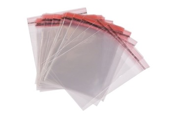 Woreczki folia celofanowe 8x10 zaklejane 100 szt