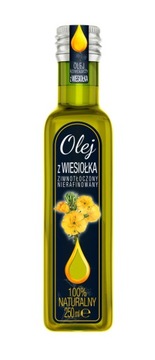 OLEJ WIESIOŁEK - Etykieta 250ml, naklejka 8x