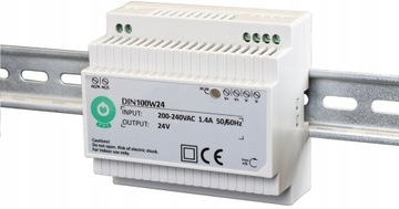 Zasilacz DC na szynę DIN TH35 TS-35 24V/4.15A do LED POS CCTV automatyki