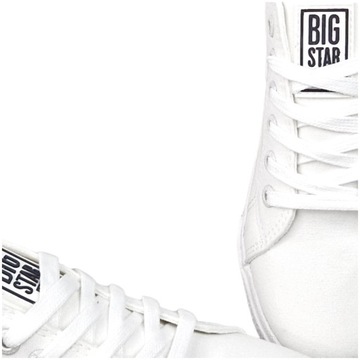 białe trampki damskie BIG STAR buty LL274039 stylowe tenisówki 37