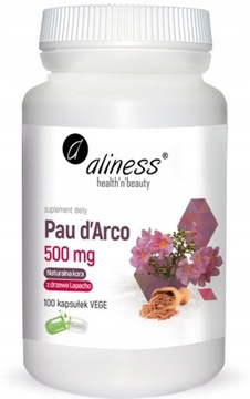 Aliness Pau d arco kora Lapacho 500 mg 100 kaps