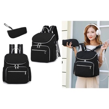 СУМКА ДЛЯ КОЛЯСКИ, РЮКЗАК ДЛЯ МАТЕРИ, ТЕРМООРГАНИЗАТОР НА МОЛНИИ, КАРМАНЫ USB