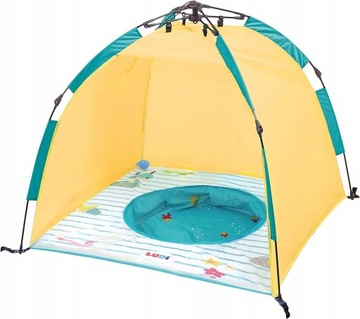 Namiot plażowy z brodzikiem LUDI ochrona UV SPF 50+ 105x105x90 cm basenik