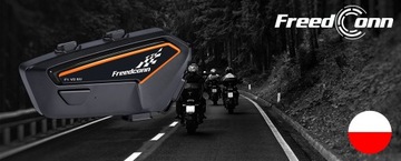 МОТОЦИКЛНЫЙ ИНТЕРКОМ FREEDCONN F1 V2 EU BLUETOOTH 5.2 говорит на польском языке