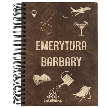 PREZENT DLA EMERYTA DREWNIANY ALBUM NA ZDJĘCIA