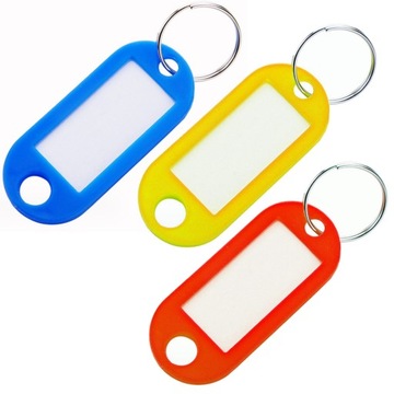 BRELOKI IDENTYFIKATORY ZAWIESZKI DO KLUCZY BRELOK 3 SZTUKI
