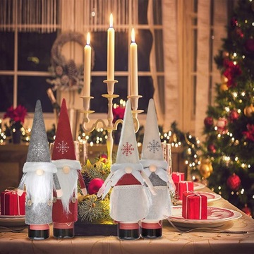 РОЖДЕСТВЕНСКАЯ КРЫШКА ДЛЯ БУТЫЛКИ, ОДЕЖДА САНТА