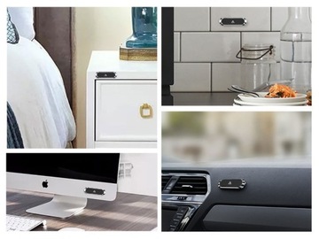 Магнитный самоклеящийся автомобильный держатель Alogy.