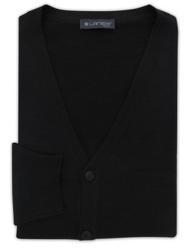 Czarny sweter/cardigan casual SW84 3XL