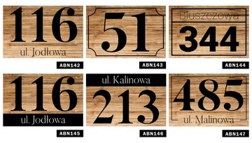 АДРЕСНАЯ ДОСКА ПВХ 32x21 НОМЕР ДОМА Множество дизайнов