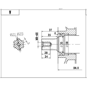 Дизельный двигатель Weim WM186FBE-W Вал Ø25мм 9л.с.