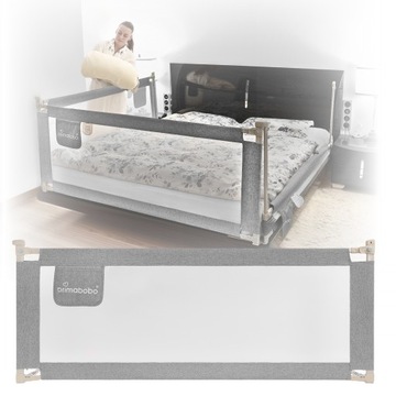 PRIMABOBO Barierka ochronna do łóżka CLASSIC 140cm dla dzieci, SKŁADANA