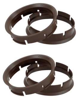 4x PIERŚCIENIE CENTRUJĄCE DO FELG 72,6 na 66,6 mm