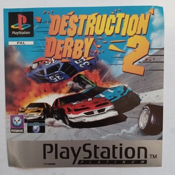 Okładka front do gry Destruction Derby 2, PS1, PSX