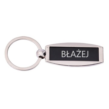 Brelok metalowy grawerowany - Czarny - imiona męskie