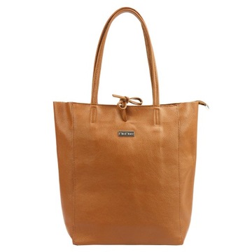 MODNA SKÓRZANA ZAPINANA TORBA SHOPPER MiaMore