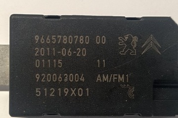 PEUGEOT 508 MK1 ANTÉNA ZESILOVAČ ANTÉNNÍ 920063004 51219X01 9665780780 20
