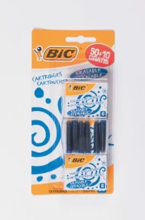 Naboje Bic 60szt niebieski
