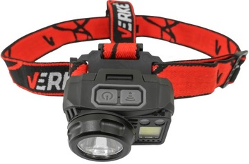 VERKE LATARKA CZOŁOWA 350LM + 120LM 1200MAH V87555