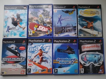 ZESTAW PS2 PAL ENG KOLEKCJA GRY PLAYSTATION 2 * 8 GIER