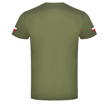 Koszulka wojskowa STOPIEŃ + NAZWISKO imiennik flagi wojsko bawełniana