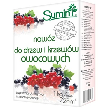 SUMIN NAWÓZ DO DRZEW I KRZEWÓW OWOCOWYCH 1KG