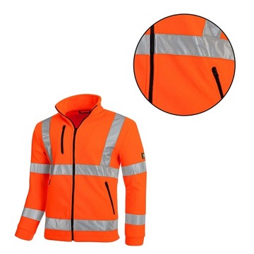 BLUZA POLAR OSTRZEGAWCZY ROBOCZY DO PRACY PRACA DAMSKI MĘSKI BHP CIEPŁY XL