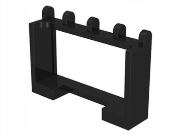 LEGO zawias 1x4x2 czarny