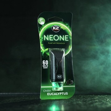 K2 NEON EUCALYPTUS ароматизатор в дефлекторе автомобиля освежитель автомобиля