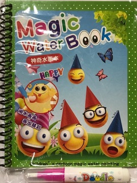 kolorowanka wodna Magic Water Book emotki
