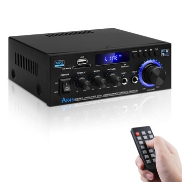 AK45 MINI BLUETOOTH СТЕРЕО АУДИОПРИЕМНИК УСИЛИТЕЛЬ С ФУНКЦИЕЙ FM, 300 Вт