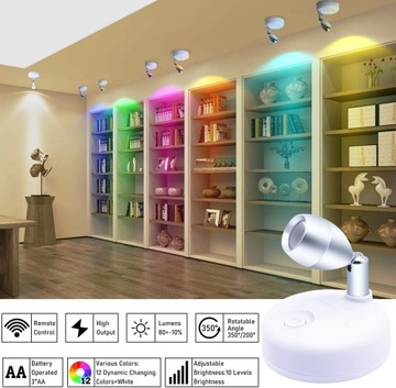 4x БЕСПРОВОДНАЯ АККУМУЛЯТОРНАЯ ЛАМПА Светодиодная фара + ПУЛЬТ ДУ