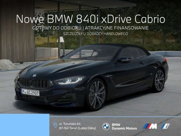 BMW Seria 8 II Coupe Facelifting 3.0 840i 333KM 2025 BMW Seria 8 840i xDrive Cabrio 340 KM - Kamera 360 - Ostatnie Sztuki w Pol