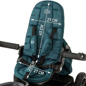 Трехколесный велосипед Kinderkraft EASYTWIST, зеленый