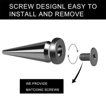 Dailylike 30 шт. заклепки в стиле панк, конусные шпильки и шипы для одежды с отверткой