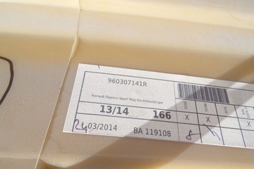 ZDERZAK TYŁ TYLNY RENAULT FLUENCE SPORT ORYGINAŁ