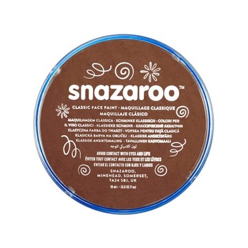 FARBA DO MALOWANIA TWARZY BRĄZOWA 18ml SNAZAROO