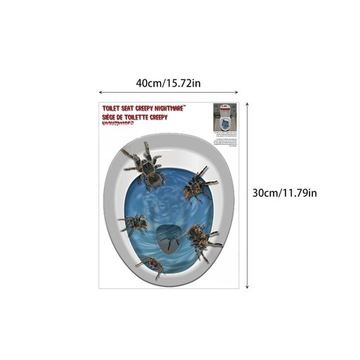 1 КОМПЛЕКТ НАКЛЕЙКИ НА УНИТАЗ С УЗОРОМ ПАУКА УЖАСЫ НАКЛЕЙКИ НА СИДЕНЬЕ ДЛЯ УНИТАЗА С ПЯТНАМИ КРОВИ