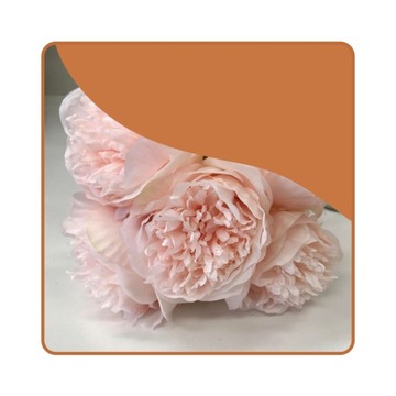 Piwonia Duże Sztuczne Kwiaty Bukiet Duży Gęsty Bukiet Peonia Jak Żywa