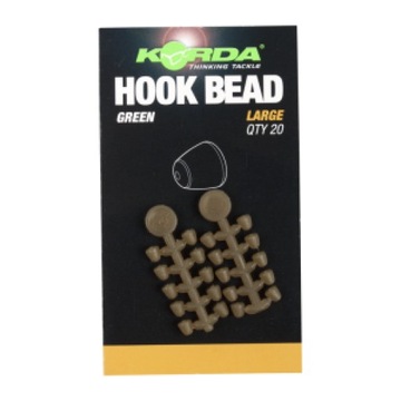 KORDA HOOK BEAD stopery na haczyk MEDIUM Green 20szt/op