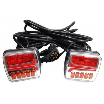ZESTAW LAMP ŚWIATEŁTYLNYCH LED PRZEWÓD 7,5m