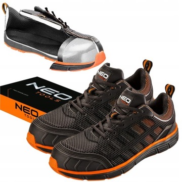 NEO BUTY ROBOCZE OCHRONNE ODDYCHAJĄCE S1 STALOWY PODNOSEK 200J 82-096 r. 45