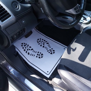 Коврики для автомобиля из бумаги А2, 200 шт.