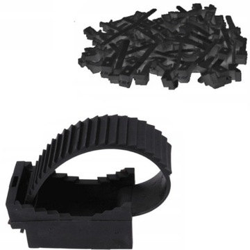 Opaska Zaciskowa Uchwyt Kablowy Paskowy do Kabli UP-30 Czarna UV 98mm 10szt